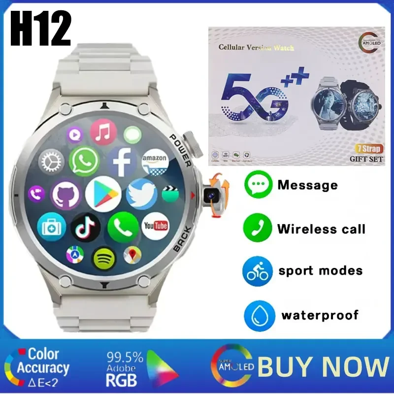 Smartwatch Watches For Women With Gps - H12 4G LTE Android Akıllı Saat,