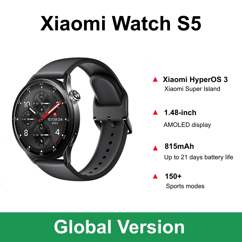 Timex Watches Smartwatch - Global Versiyon Xiaomi Watch S5 Akıllı