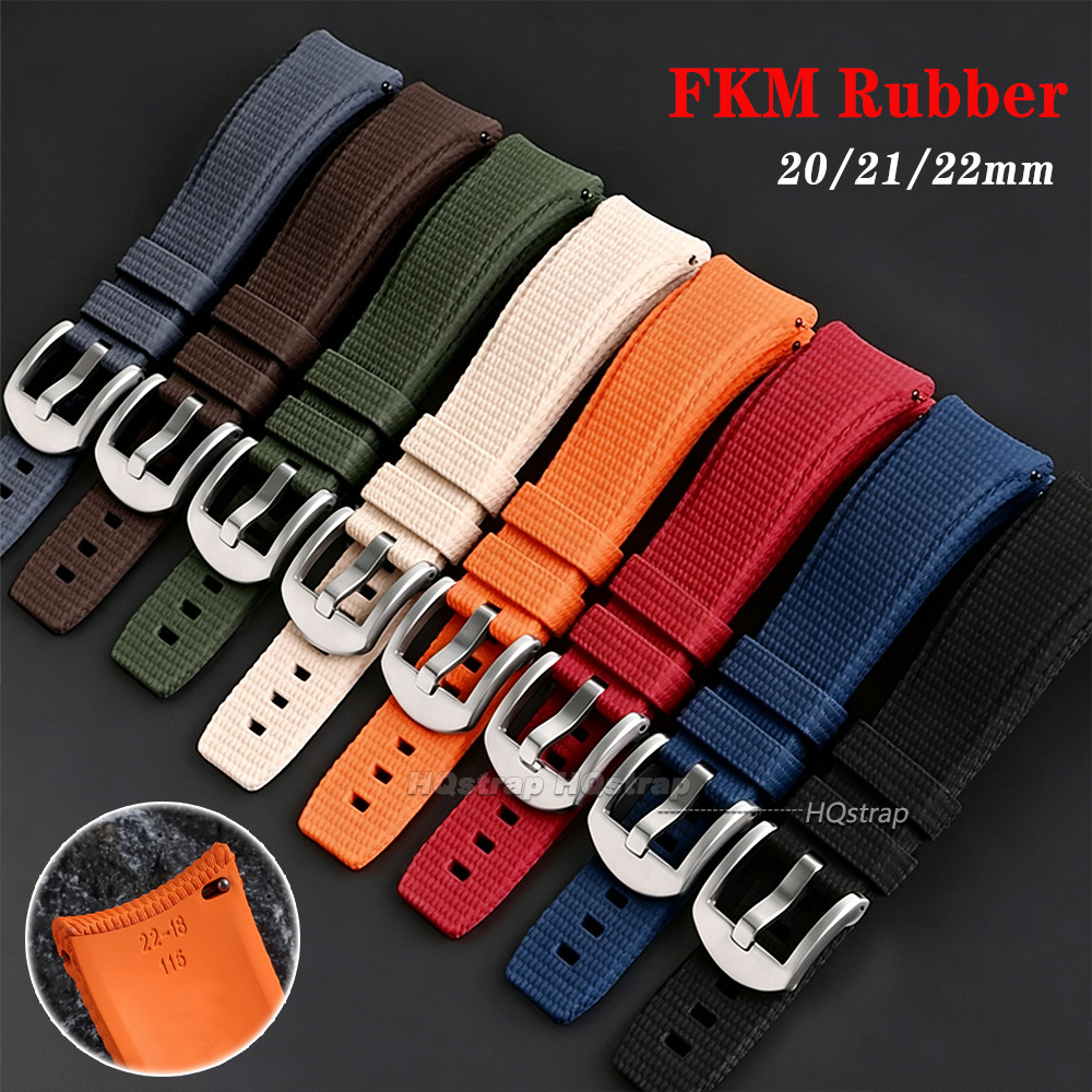 Watches Rolex Smartwatch - FKM Kauçuk Saat Kayışı 20mm 21mm