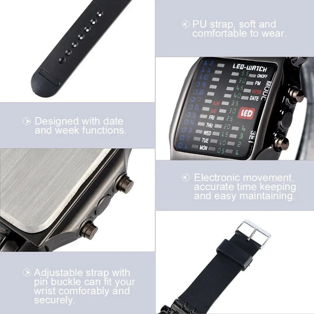 İkili Led izle yaratıcı su geç - Timex Watches Smartwatch incelemesi ve fiyatı